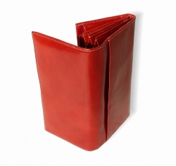Dámská kožená peněženka VERA PELLE - zadní strana peněženky.
