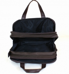 Elegantní taška pro notebook z textilního materiálu - vnitřní členění.